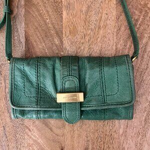 Juicy couture y2k green leather mini crossbody bag